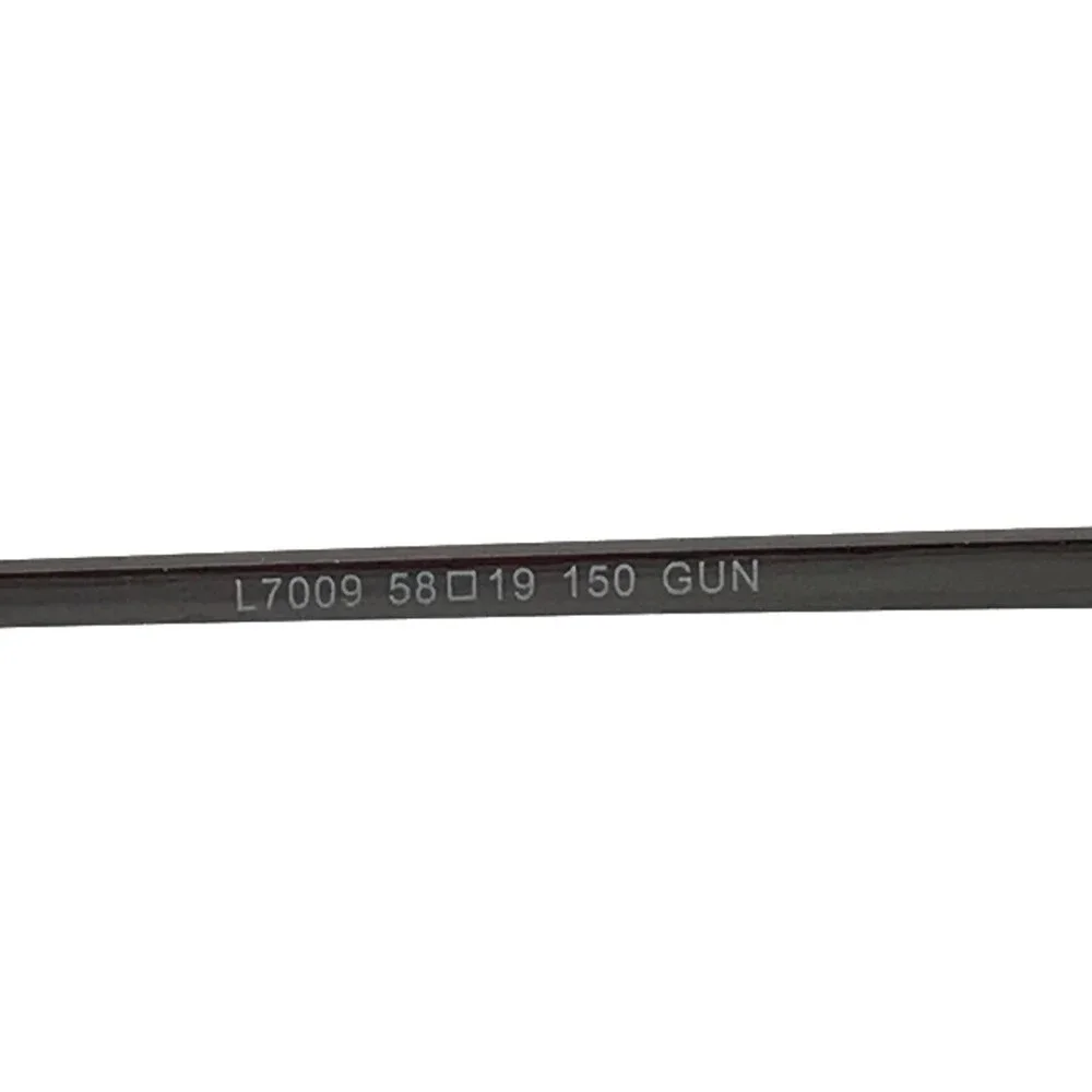 Lantis Optical Eyeglasses Frames L7009 GUN Gunmetal Aviator Wire Rim 58-19-150